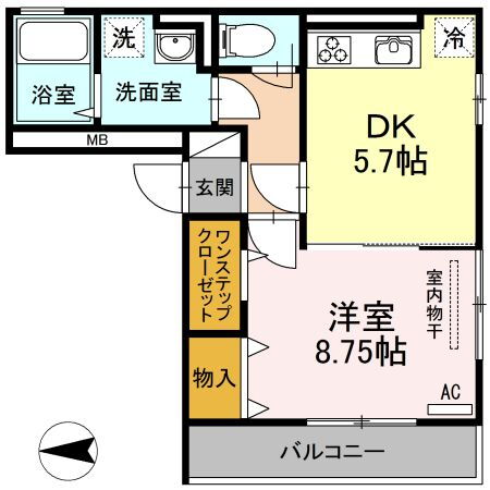 神奈川県川崎市中原区上丸子天神町 新丸子駅 1DK アパート 賃貸物件詳細