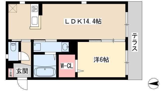 愛知県名古屋市中村区竹橋町 太閤通駅 1LDK アパート 賃貸物件詳細