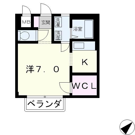 滋賀県野洲市行畑２ 野洲駅 1K アパート 賃貸物件詳細