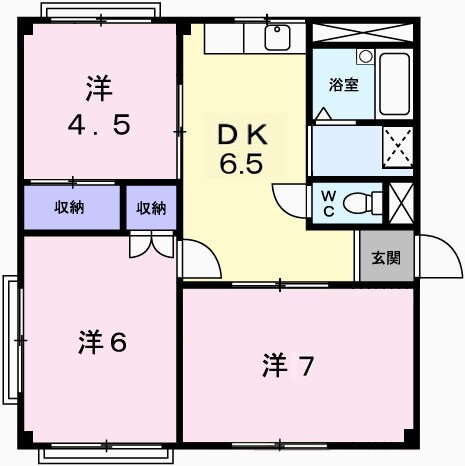 ヴェルディール 1階 3DK 賃貸物件詳細