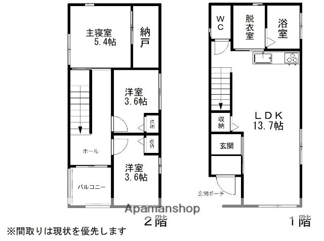 熊本県熊本市中央区国府４ 新水前寺駅 2SLDK アパート 賃貸物件詳細