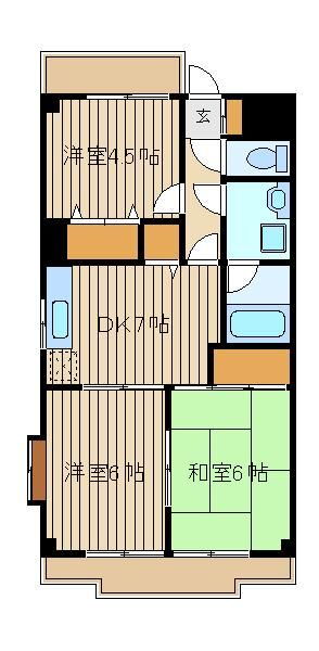 東京都練馬区三原台３ 石神井公園駅 3DK マンション 賃貸物件詳細