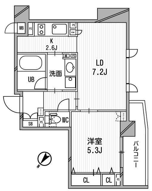 クリオ渋谷ラ・モード 2階 1LDK 賃貸物件詳細