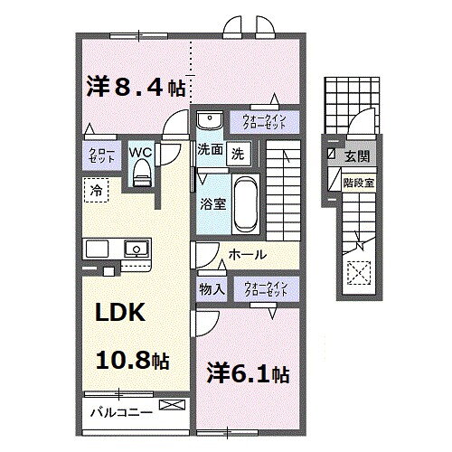 兵庫県姫路市広畑区蒲田４ 英賀保駅 2LDK アパート 賃貸物件詳細