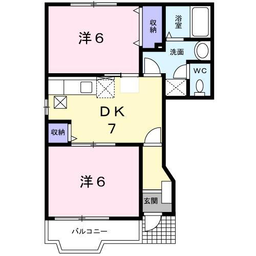 栃木県真岡市熊倉２ 真岡駅 2DK アパート 賃貸物件詳細