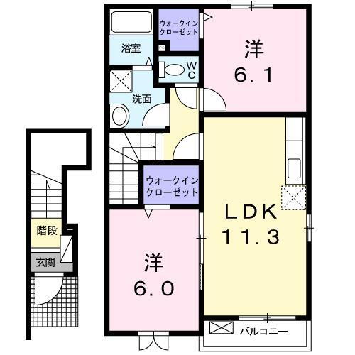 宮崎県都城市大王町 西都城駅 2LDK アパート 賃貸物件詳細