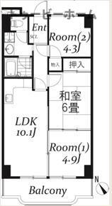 埼玉県飯能市仲町 飯能駅 3LDK マンション 賃貸物件詳細