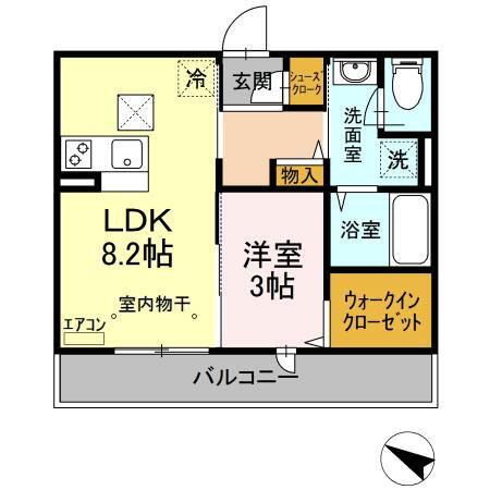 千葉県柏市若葉町 柏駅 1LDK アパート 賃貸物件詳細