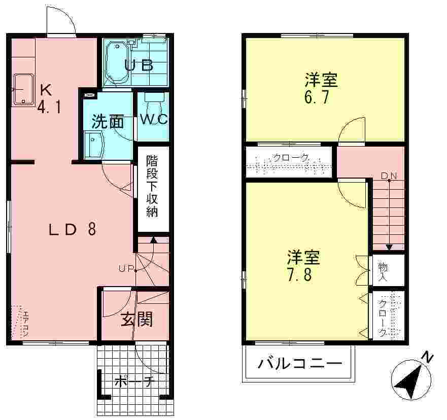 静岡県静岡市清水区横砂南町 2LDK アパート 賃貸物件詳細