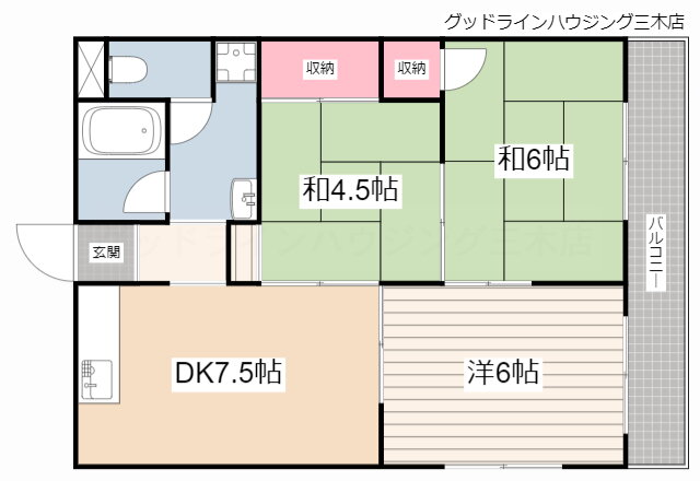 兵庫県小野市西本町 小野駅 3DK マンション 賃貸物件詳細