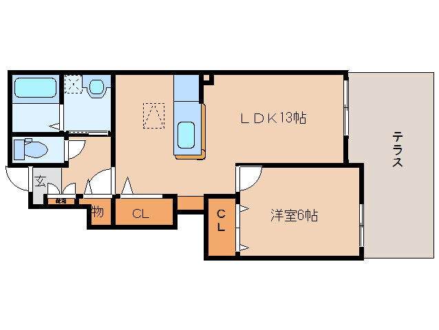 京都府木津川市木津町瓦谷 木津駅 1LDK アパート 賃貸物件詳細