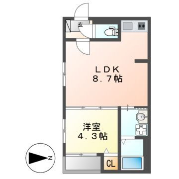 フェリーチェ山王 1階 1LDK 賃貸物件詳細