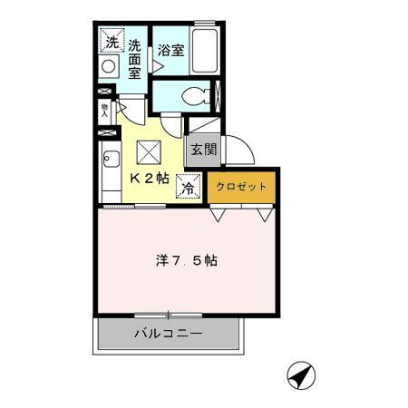 埼玉県越谷市赤山本町 越谷駅 1K アパート 賃貸物件詳細