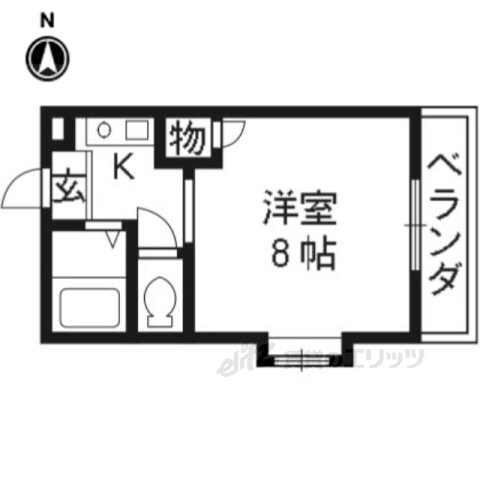 京都府京都市伏見区桃山水野左近東町 丹波橋駅 1K マンション 賃貸物件詳細