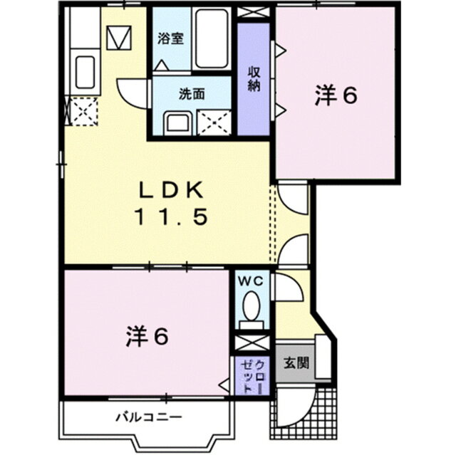 茨城県つくば市金田 つくば駅 2LDK アパート 賃貸物件詳細