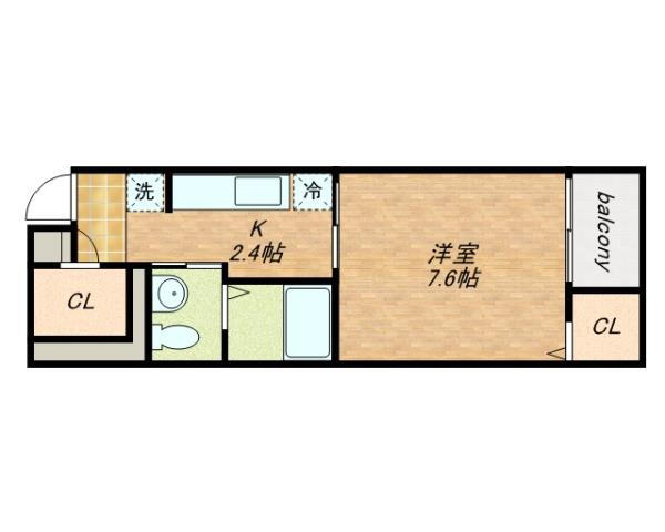 大阪府東大阪市角田２ 荒本駅 1K マンション 賃貸物件詳細