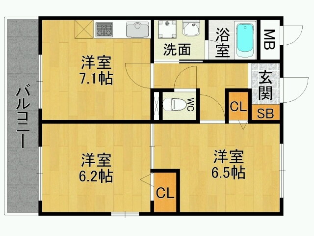 兵庫県尼崎市武庫元町３ 武庫之荘駅 2DK マンション 賃貸物件詳細