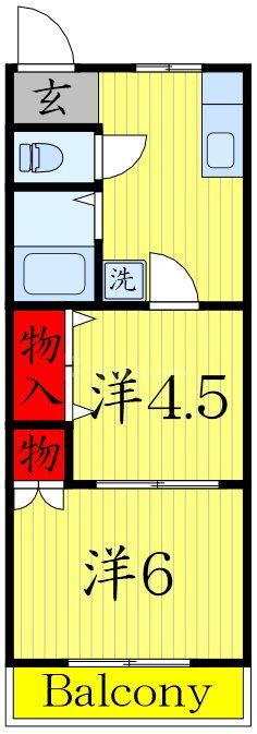 豊栄マンション 2階 2DK 賃貸物件詳細