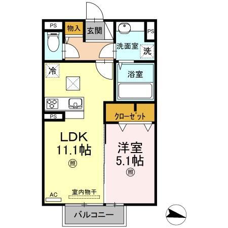 大分県大分市古国府５ 古国府駅 1LDK アパート 賃貸物件詳細
