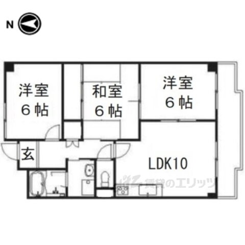 京都府京都市下京区中堂寺坊城町 丹波口駅 3LDK マンション 賃貸物件詳細