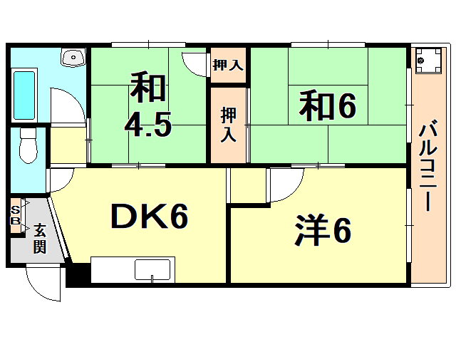 兵庫県西宮市川添町 香櫨園駅 2DK マンション 賃貸物件詳細