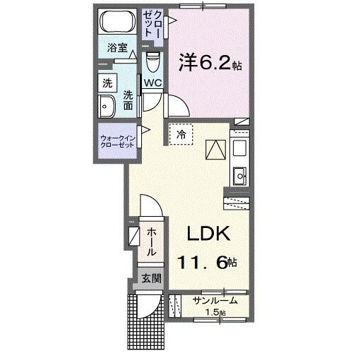 カミゼン　豊川 1階 1LDK 賃貸物件詳細