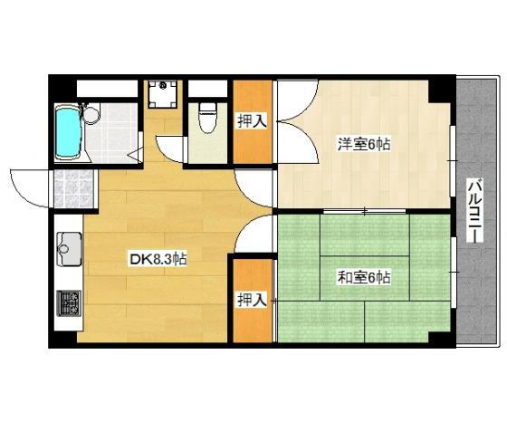 兵庫県尼崎市塚口町４ 塚口駅 2DK マンション 賃貸物件詳細