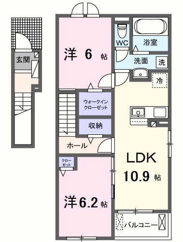 兵庫県姫路市網干区高田 網干駅 2LDK アパート 賃貸物件詳細