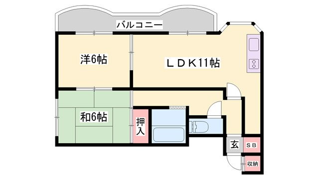 兵庫県姫路市西中島 野里駅 2LDK マンション 賃貸物件詳細