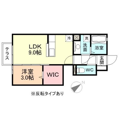 富山県富山市安養坊 西富山駅 1LDK アパート 賃貸物件詳細