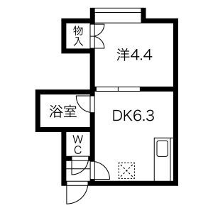 北海道札幌市白石区栄通１８ 南郷１８丁目駅 1DK アパート 賃貸物件詳細
