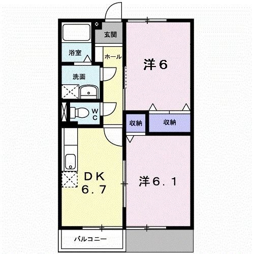 香川県高松市上天神町 伏石駅 2DK アパート 賃貸物件詳細