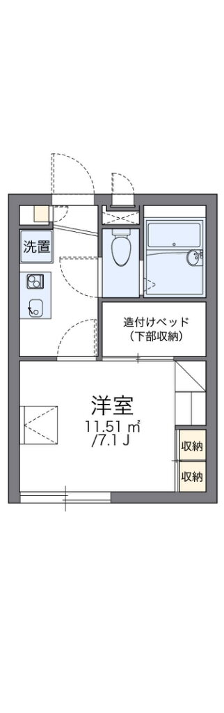 愛媛県松山市生石町 松山駅 1K アパート 賃貸物件詳細