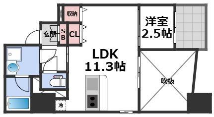 エスリードレジデンス大阪谷町ザ・マークス 2階 1LDK 賃貸物件詳細