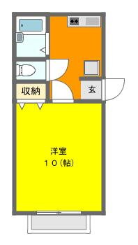 ＹＯＵＲ　ＴＯＷＮ　Ｏ 2階 1K 賃貸物件詳細