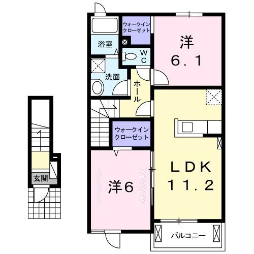 茨城県水戸市平須町 水戸駅 2LDK アパート 賃貸物件詳細