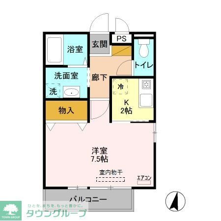 埼玉県越谷市赤山町１ 越谷駅 1K アパート 賃貸物件詳細
