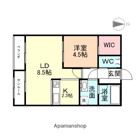 富山県富山市西田地方町３ 諏訪川原駅 1LDK マンション 賃貸物件詳細