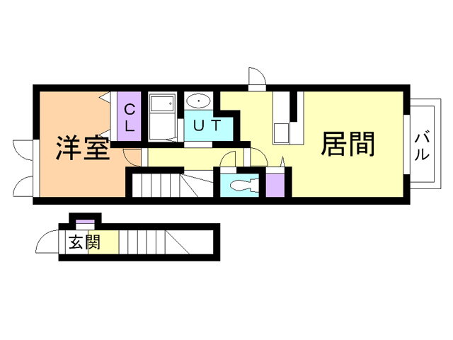フォレスト泉 2階 1LDK 賃貸物件詳細