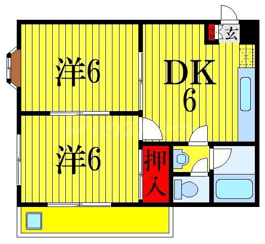千葉県船橋市習志野台２ 北習志野駅 2DK マンション 賃貸物件詳細