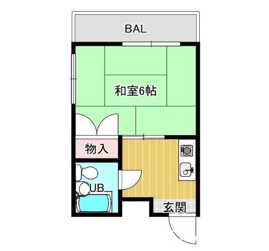 福岡県福岡市中央区渡辺通５ 天神南駅 1K アパート 賃貸物件詳細