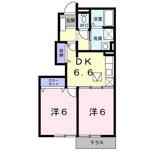 福島県白河市北真舟 新白河駅 2DK アパート 賃貸物件詳細