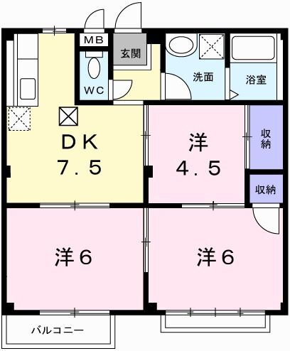 リバティーヒル 1階 3DK 賃貸物件詳細