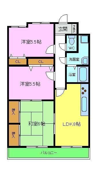 パークヒルズ千代田 3階 3LDK 賃貸物件詳細