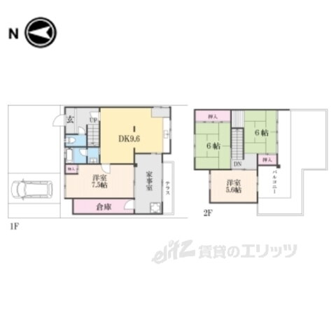 京都府乙訓郡大山崎町字円明寺小字殿山 西山天王山駅 5LDK 一戸建て 賃貸物件詳細