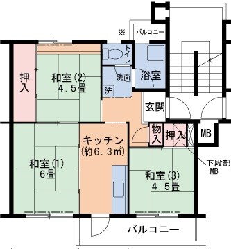 兵庫県神戸市垂水区多聞台２ 3K マンション 賃貸物件詳細