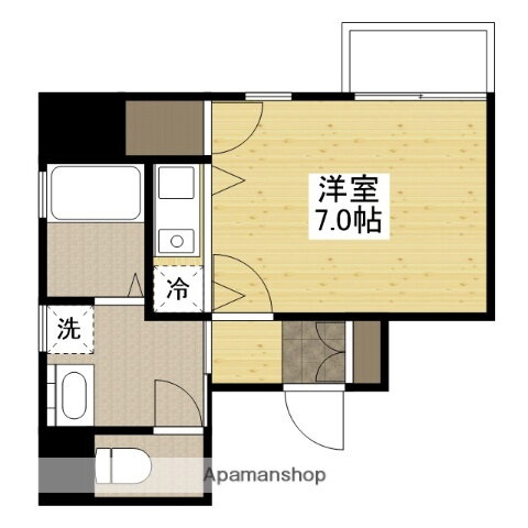リバーフロント上大須賀 5階 ワンルーム 賃貸物件詳細