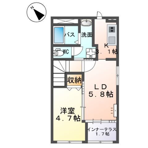 茨城県稲敷郡阿見町大字阿見 荒川沖駅 1LDK アパート 賃貸物件詳細