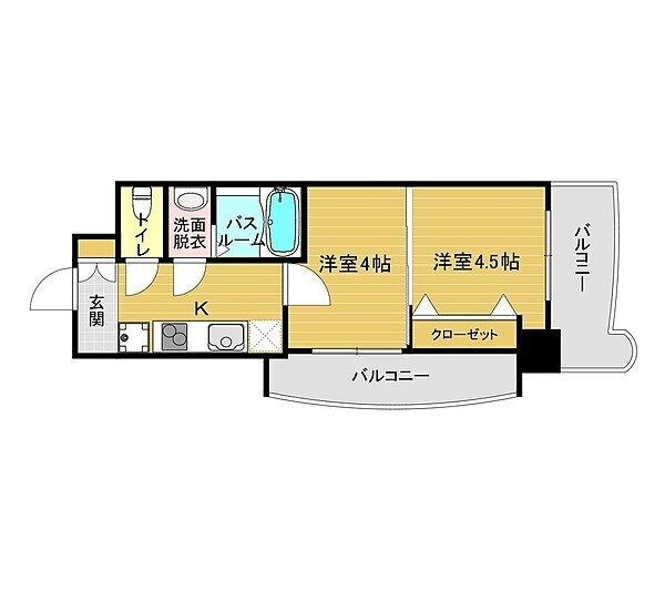 福岡県福岡市博多区博多駅前１ 博多駅 2K マンション 賃貸物件詳細