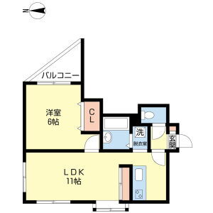 北海道札幌市白石区平和通２丁目南 白石駅 1LDK マンション 賃貸物件詳細